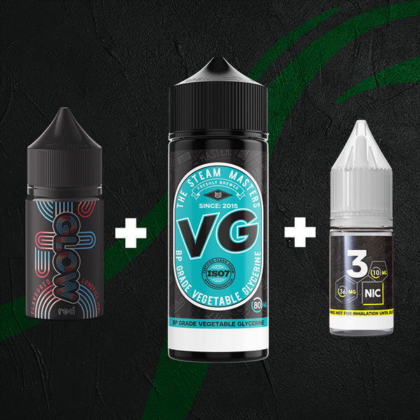 E-Liquid Glow Glow - E-Liquid Long-Fill Combo Glow Red / 3mg - 120ml