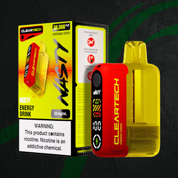 Disposable Device Nasty Juice CO Nasty Bar - ClearTech 38000 Puff Disposable Device Energy Drink / 50mg