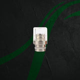 Drip Tip The Vapery The Vapery - 510 Drip Tip Glass Collection Short Silver