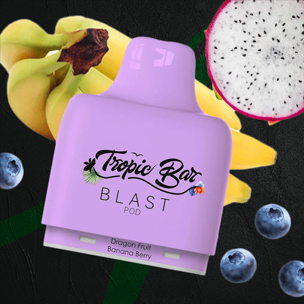 Replacement Pods Tropic Bar Tropic Bar - Blast 8000 Puff Disposable Flavour Pod Dragonfruit Banana Berry / 50mg