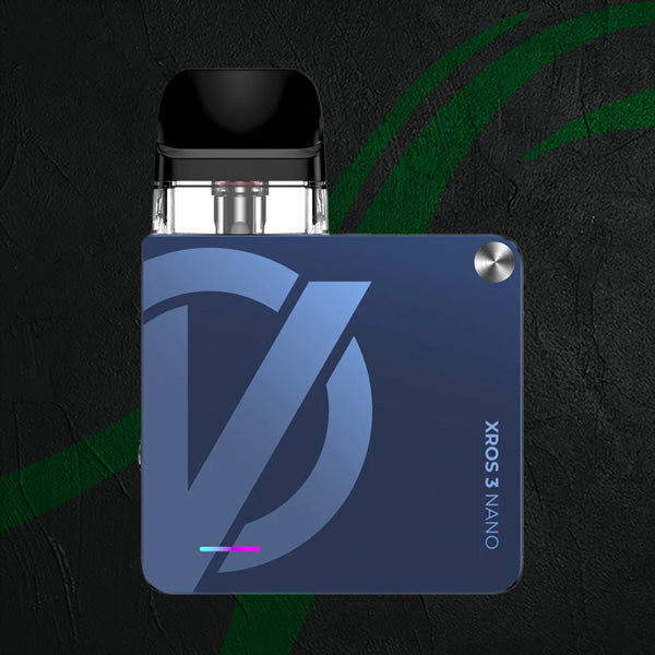 Vaporesso Xros 3 Nano Pod Kit 1000mAh - Adjustable Airflow, Leak-Proof, With 2 Pods (Navy Blue) Vaporesso Xros 3 Nano Pod Kit 1000mAh - Adjustable Airflow, Leak-Proof, With 2 Pods (Navy Blue)