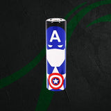 Battery Cover The Vapery 18650 Battery Re-Wraps (Super Heros) Capt. America