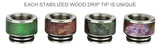 Drip Tip The Vapery Arctic Dolphin - A10 StabWood Drip Tip 810