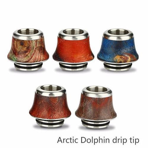 Drip Tip The Vapery Arctic Dolphin - A9 StabWood Drip Tip 810