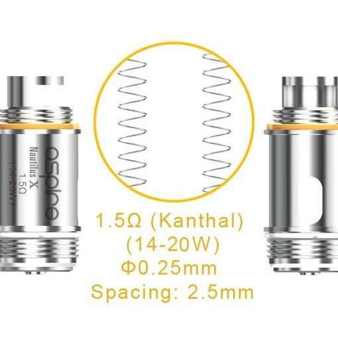 Coil Aspire Aspire - Nautilus X Mini 1.5 Ohm - Replacement Coil