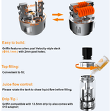 Tank / Atomiser GeekVape GeekVape - Griffin 25 RTA (Silver)