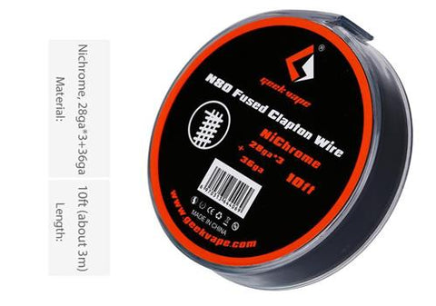 Wire GeekVape Geekvape - N80 Fused Clapton Wire (28GAx3 +36 GA)