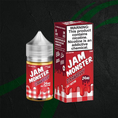 E-Liquid Jam Monster Jam Monster Nic Salts - Strawberry 24mg